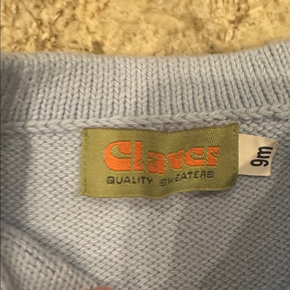 Adorable Blue Baby Cardigan with Soldier Embroidery - Picture 2 of 3